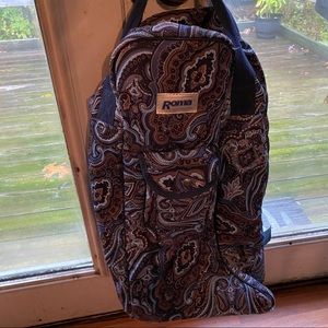 Roma Blue Paisley Boot Bag